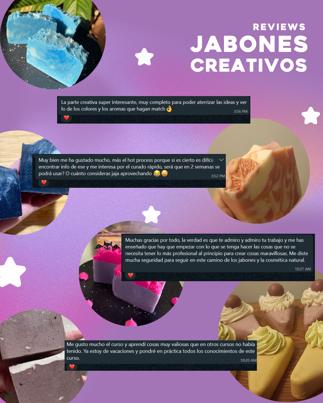 Curso de jabones artesanales creativos