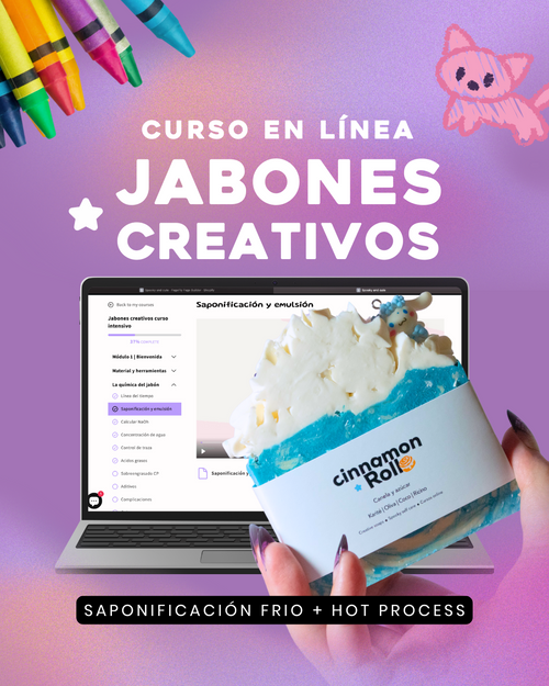 Curso de jabones artesanales creativos